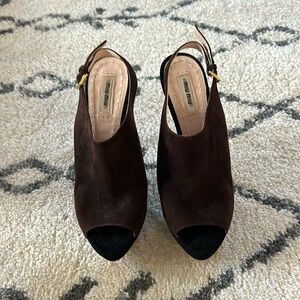 Miu Miu Suede Slingback Pump